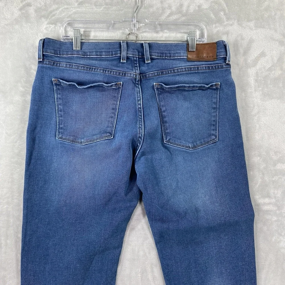 Mott & Bow Jeans Mens 35x29 Slim Fit Denim Stretch Blue Casual Modern Preppy